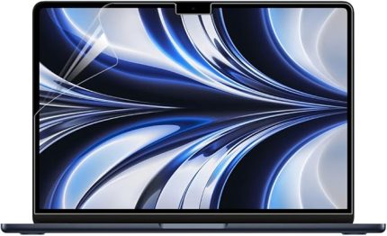 [2 Paket] HD Şeffaf Ekran Koruyucu 2025-2022 MacBook Air 13,5 inç M4/M3/M2 Çipli (Modeller: A3240, A3113, A2681) Parmak İzi ve Çizilmeye Dayanıklı Dizüstü Bilgisayar Aksesuarları (Yüksek