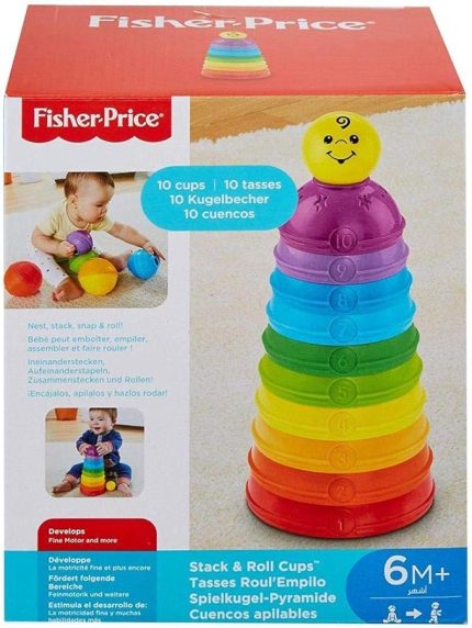 Numaralı Kaplar Fisher-Price Numaralı Kaplar, İç içe Geçebilir 10 Renkli Kap, 5 Adet Topa Dönüşür W4472 W4472