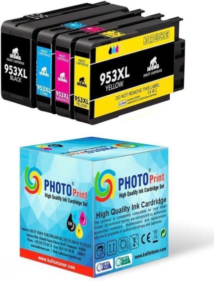 Print HP Officejet Pro 7720 Muadil Kartuş Seti 4 Renk HP 953 Xl