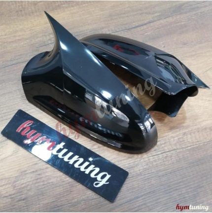 Astra İle Uyumlu H Yarasa Ayna Kapağı - Parlak Siyah, Makyajlı, 2009+