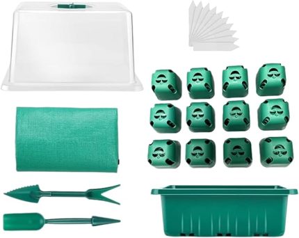 Tepsisi - Nem Havalandırmalı Kapak ve Tabanlı Bitki Çimlendirme Tepsileri | İç Mekan Başlangıç Sera Üretimi Sebze Bahçesi Hazırlığı Çiçek Tarhı Yetiştirme İçin Bahçecilik Malzemeleri