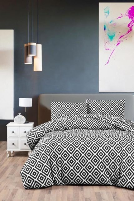 Minel Çift Kişilik Lastikli Çarşaf Nevresim Takımı