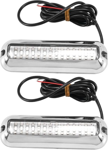 2 Adet 42LED Tekne Drenaj Işık Tekne Transom Açık Sualtı Duba Deniz Işık