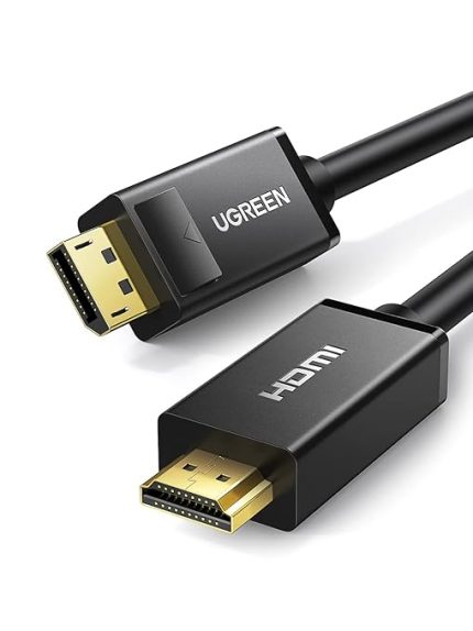 4K Displayport HDMI Dönüştürücü Kablo, Siyah, 2 Metre