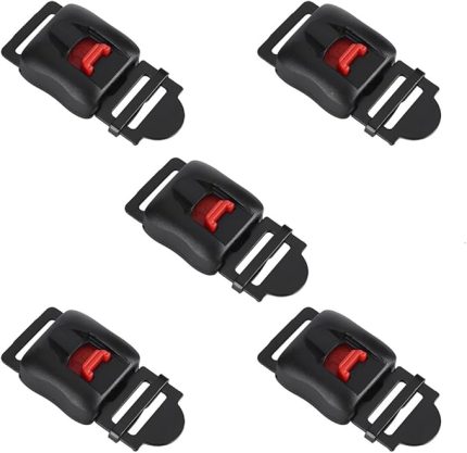 Kask klipsi, kask için çene kayışı Hızlı dikiş tokası 5 adet. Motosiklet Kaskı Klipsi Hızlı Çıkarma için Hız Zinciri Kayışı Tokası