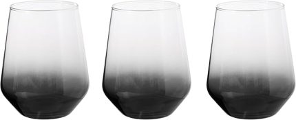 Concept Lora 3'lü Meşrubat Bardağı Seti, Füme 425Ml