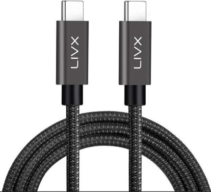 Force 100W Type-C to Type-C USB 3.1 Gen2 10 Gbps 4k@60hz Hızlı Şarj Data ve Görüntü Aktarım Kablosu Örgülü GN (50 cm)