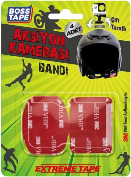 Tape Aksiyon Kamerasi Yapiskan Bandi, 40 milimetre Kalınlık