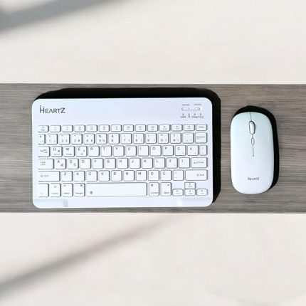 KEY 01 KABLOSUZ BLUETOOTH WİRELESS TÜMÜ TÜRKÇE KARAKTERLİ i ü ğ harfleri bulunur KLAVYE MOUSE SETİ (BEYAZ)