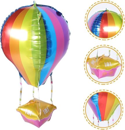 İnç Uçan Balon Temalı Folyo Balon 88-28 Cm (Renkli)