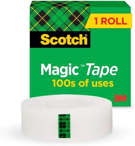 810-1933 Scotch Magic Bant Görünmez, üzerine yazılabilir ofis bandı şeffaf