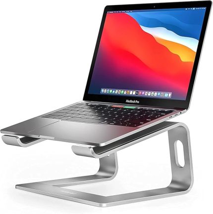 M5 Alüminyum Ergonomik Macbook Bilgisayar Standı, Gümüş