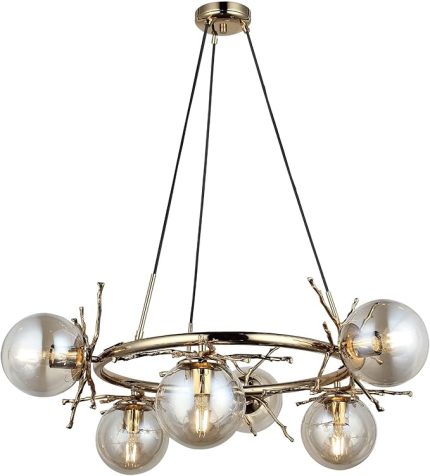 LUMENO 6 LI ALTIN AVİZE 6XE27