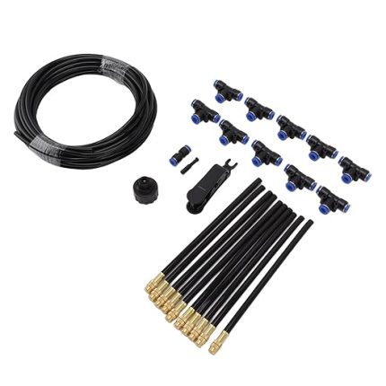 Üstü Yağmurlama Sistemi, Otomatik Sulama Sisleme Sistemi Bükülebilir Dayanıklı Çok Fonksiyonlu Sera Dış Mekan Tesisi Için Kolay Kurulum (AB Standardı), Sulama aksesuarları