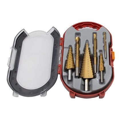 ADET Adım Matkap Ucu ve Testere Matkap Seti HSS Sac için Matkap Uçları Alüminyum Demir Metal Paslanmaz Çelik Ahşap Delik Delme Genişleyen Çok İşlevli Spiral Yivli Adım Matkap Ağaç İşleme Endüstrisi