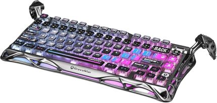 Mercury K1 Pro RGB Kablosuz Mekanik Gaming Klavye, Alüminyum Çerçeveli, İngilizce Q, Special Edition, Cyberpunk