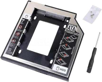 1747 12,7 mm 2,5 inç SSD HDD Sabit Disk İçin Sürücü Sata 3 (Dizüstü Bilgisayar) Sabit Sürücü Çerçevesi SSD veya SATA Diskinizi Harddisk Yuvasına Takıp, Bu Cihaz da DVD/CD okuyucusuna Takılır
