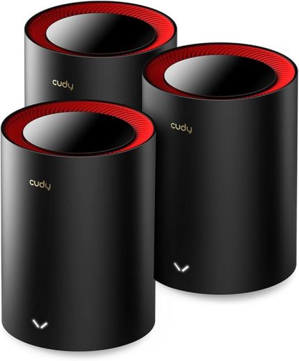 AX3000 2,5G Wi-Fi 6 Mesh Sistemi Wi-Fi 6, 2,5 g WAN, Backhaul Ethernet, 1Gig+ Internet, Wireguard, OpenVPN, Zerotier, CloudFlare, DDNS, 2023 Yayın M3000 3-Pack