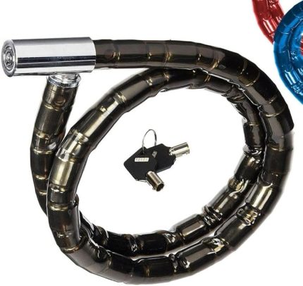 SüperKalın 150cm Motorsiklet Kilit Çelik Blok Bağlantılı Sağlam Gladyatör Bisiklet-Motor Kilidi