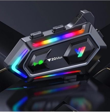 Max Motosiklet Bluetooth 5.3 Kask Intercom 2 Kişi 300 Metre Eşleşme Özellikli