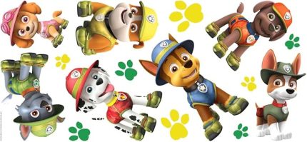 RMK3611GM Paw Patrol Orman Soyma ve Yapıştır Dev Duvar Çıkartmaları