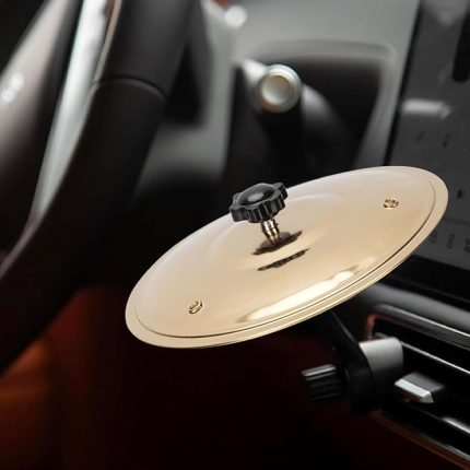 -Crash -Crash, Hoş Ton Araç Hava Havalandırma Çöküşü Zil Mini Gösterge Tablosu Için Ayarlanabilir Kol (GOLD)