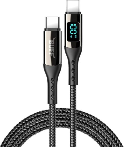 BL73 100W Type-C To Type-C 1.2 M 5A Pd Dijital Ekranlı Data/Şarj Kablosu