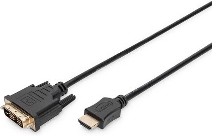 AK-330300-020-S Hdmi Adaptör Kablosu, Tip A-Dvi(18+1) M/M, 2,0M, Full Hd, Bl