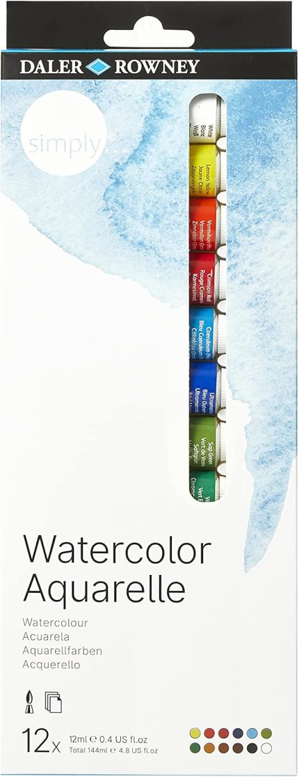 Rowney Simply 24X12ml Suluboya Seti