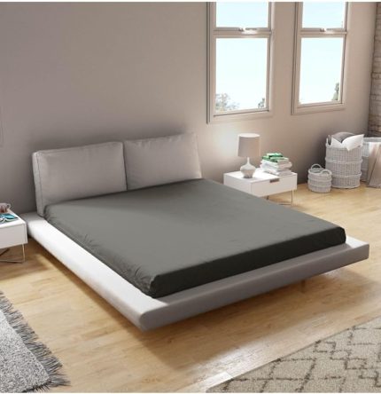 Lastikli Çarşaf%100 Pamuk Tek Çift Battal Boy GRİ 160 x 200