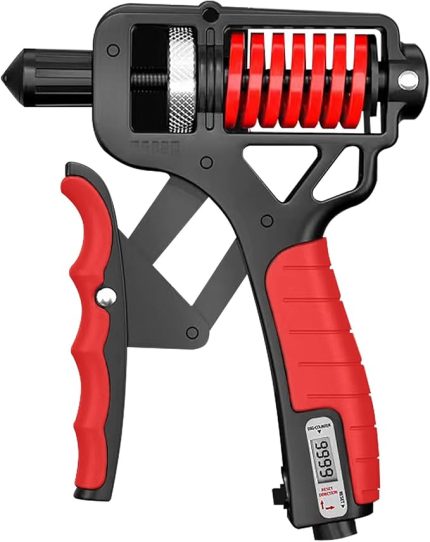 Ergonomik Tasarımlı Karbon Çelik Sayma Çift Yay Tasarımlı ve 5-165KG Dirençli El Kavrama Güçlendiricili Ayarlanabilir El Kavrama Gücü Antrenörü