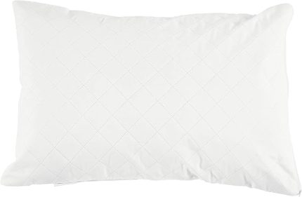 Eco Care Sıvı Geçirmez Kapitoneli%100 Polyester Yastık Alezi, Beyaz, 50x70 cm