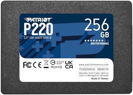Memory P220 Dahili Solid State Drive 256GB SSD SATA 3 2,5 inç