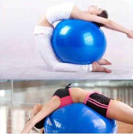 65 cm Yeşil Pilates Topu Yoga Plates Egzersiz Topu Ball + Şişirme Pompası Seti Yeşil