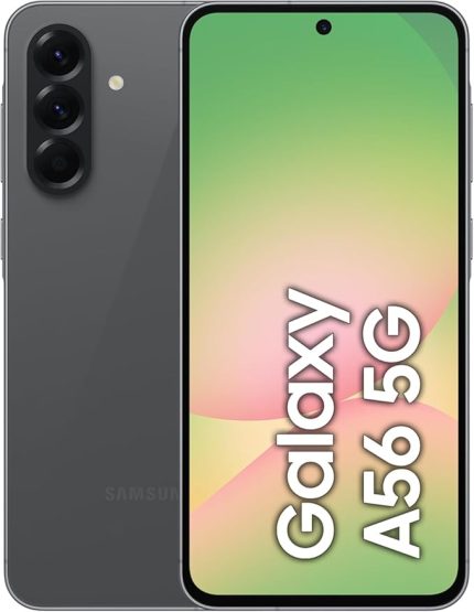 Galaxy A56 5G, Android Akıllı Telefon, 128GB Depolama, 8GB RAM, Antrasit, 6x İşletim Sistemi Yükseltmesi, Büyük Ekran, Uzun Pil Ömrü, 8GB + 128GB (Antrasit)