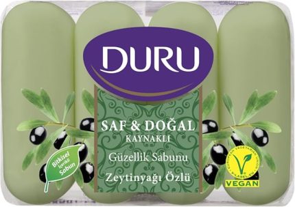 Saf&Dogal Zeytinyağlı Sabun, 70 Gramx4
