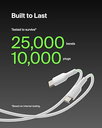 Boost Charge USB-C - USB-C Kablosu 1 m, Beyaz - Görsel 4