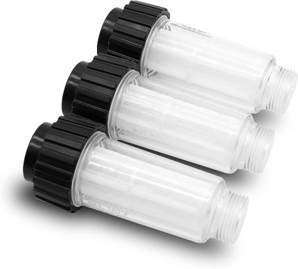 Kärcher 4.730-059.0 47300590 için su filtresi, yüksek basınçlı temizleyiciler için, 3/4 inç bağlantı (filtre kartuşu ile) Kärcher K2 K3 K4 K5 K6 K7-3 paket için