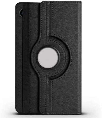 Galaxy İle Uyumlu Tab A9 Dönebilen Standlı Kılıf, Siyah