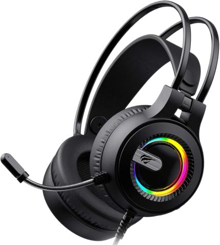 Gamenote H2040D RGB Aydınlatmalı Mikrofonlu Gaming Oyuncu Kulaklığı - 3.5mm Jack + USB (Siyah)