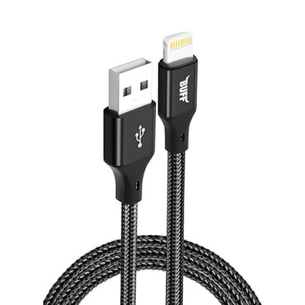 BL71 USB to Lightning 2.4A 1.2M Örgülü Data ve Şarj Kablosu (Siyah)