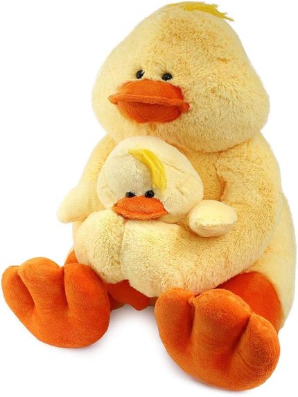 Plush Peluş Oyuncak, Yavrulu Ördek, 60 cm