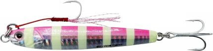 Gear 3D Slim Minnow 5Gr 4.6Cm Jig Yem PINK ZEBRA GLOW