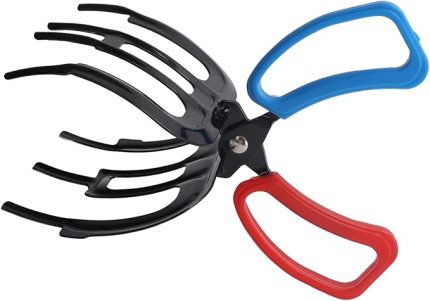 Home 3 Pençe Metal Balık Tutucu Pensesi – Kaydırmaz Balık Yakalama Kelepçesi, Maşa Tipi Kavrama Aparatı, Tatlı Su Balıkları İçin Balık Tutma Aleti