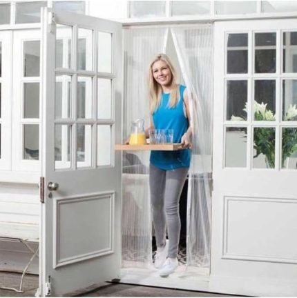 Mıknatıslı Pencere Kapı Sinekliği Sineklik Tülü Perde (105cm X 205cm)