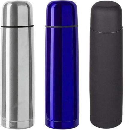 Çelik 500 ml 12 Saat Sıcak Soğuk Tutan Çay Kahve Su Termosu - FC044 (Siyah)