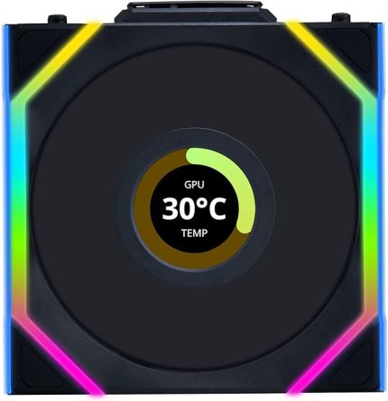Li UNI FAN SL WIRELESS LCD 1x120mm Siyah Kasa Fanı (G99.12SLLCD1W1B.00)
