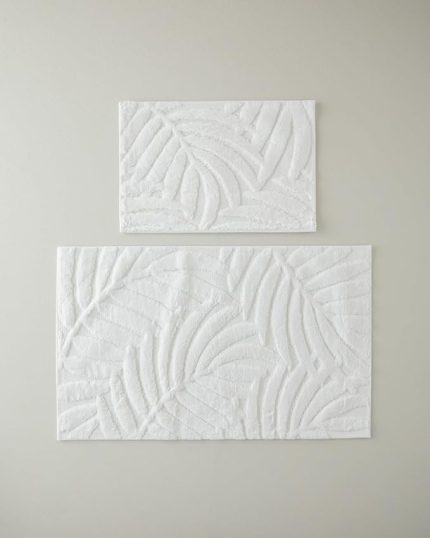 Joy Pamuklu Banyo Paspası Seti Ekru