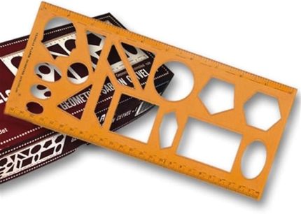 Geometrik Şablon Cetvel 25 cm.