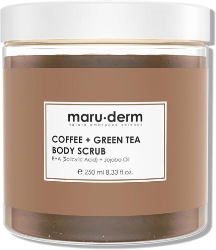 Kahve ve Yeşil Çay Özlü Vücut Peelingi BHA Jojoba Yağı 250 ml